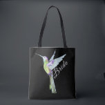 Wedding Bride White Script Boho Hummingbird<br><div class="desc">Moderne Hochzeit Bridal White Script Bride farbenfroh Hummingbird Tote Bag. Für kundenspezifische Designs oder Hilfe beim Transfer von Designs,  schreiben Sie uns und wir werden schnell antworten</div>