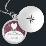 Wedding Bridesmaid Keepake Danke, Necklace Medaillon<br><div class="desc">Keepake Necklaces wählen Sie entweder Silber Platin oder Sterling Silver</div>