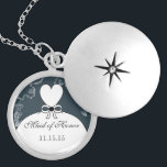 Wedding Bridesmaid Keepake Danke, Necklace Versilberte Kette<br><div class="desc">Keepake Necklaces wählen Sie entweder Silber Platin oder Sterling Silver</div>