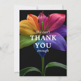 🌈 Wedding budget with photo Dankeskarte