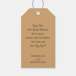 Wedding Burly Wood Sand Lavender Touch Geschenkanhänger