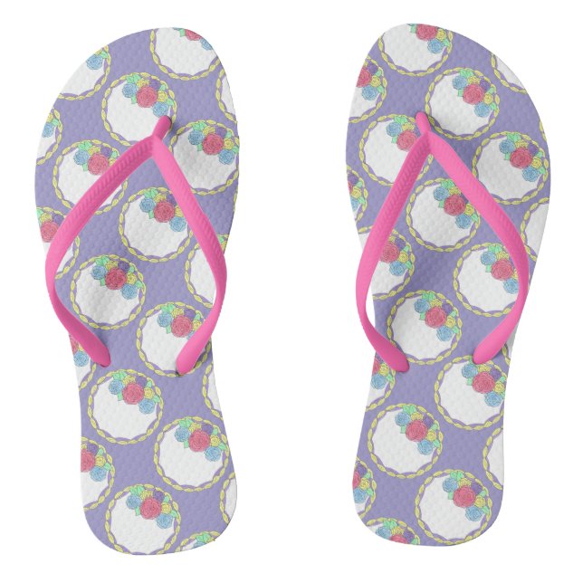 Wedding Cake Bridesmaid Brautparty Gastgeschenk Flip Flops (Fußbett)