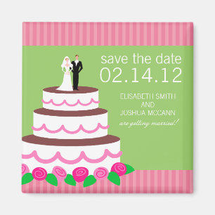 Wedding Cake Collection Das Datum Magnet speichern