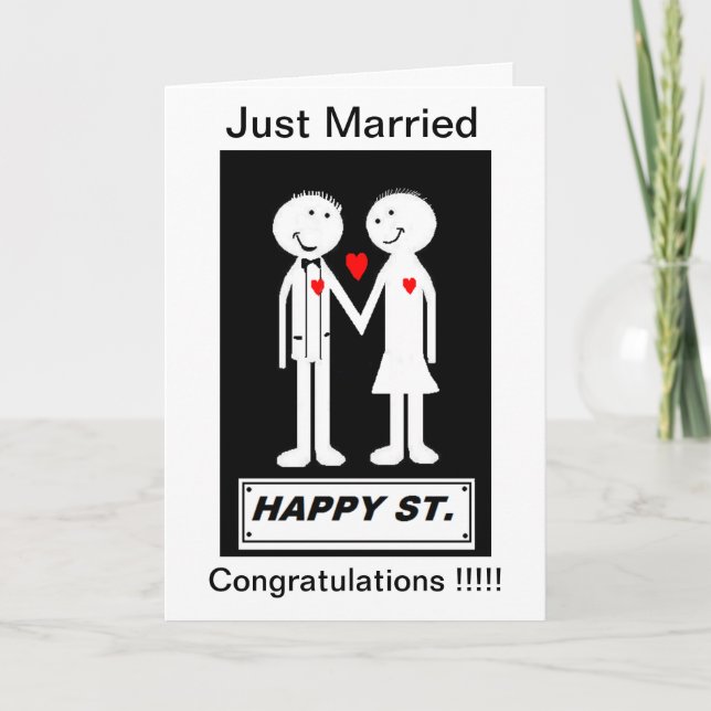 WEDDING CARD EINE EINFACHE UND SINKERE BOTSCHAFT KARTE (Vorderseite)