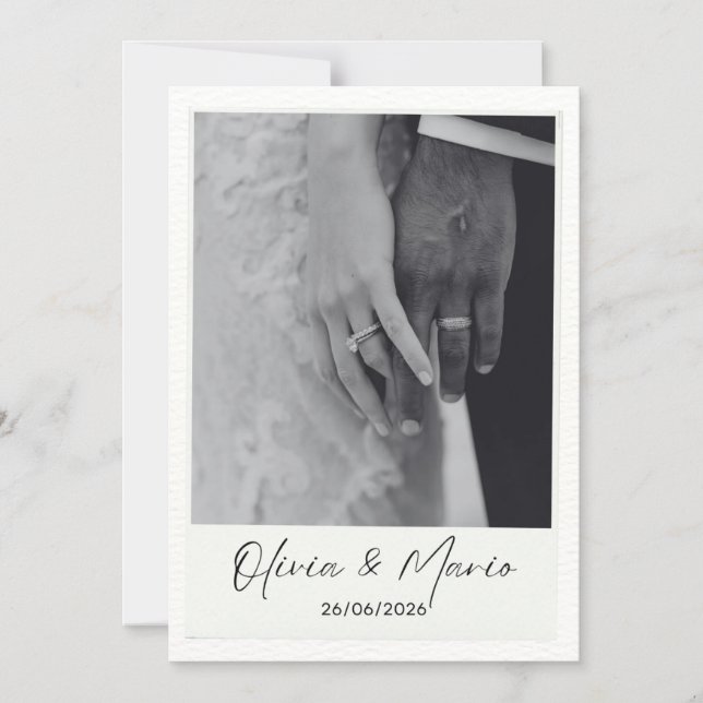 wedding card magneteinladung (Vorderseite)