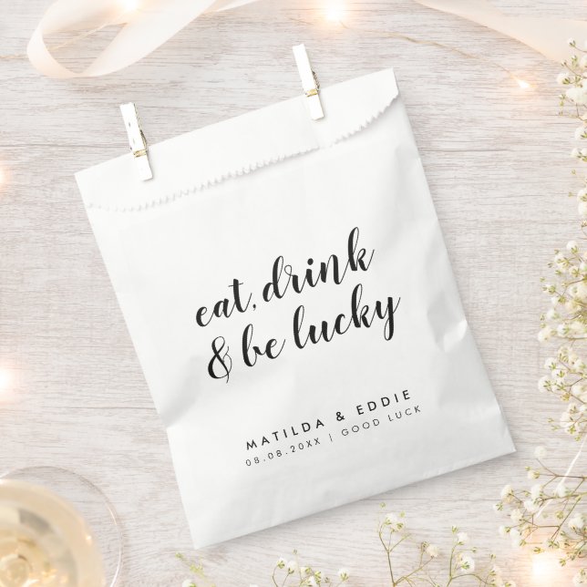 Wedding Casino | Poker Chips Lucky Ticket Geschenktütchen (Ausgeschnitten)