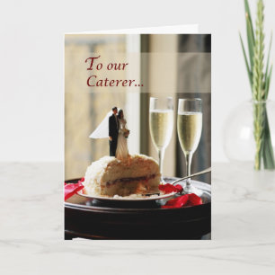 Wedding Caterer, vielen Dank Dankeskarte