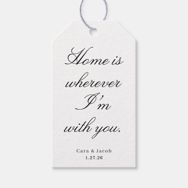 Wedding Centerpiece, Bridal Shower Decoration  Geschenkanhänger (Vorderseite)