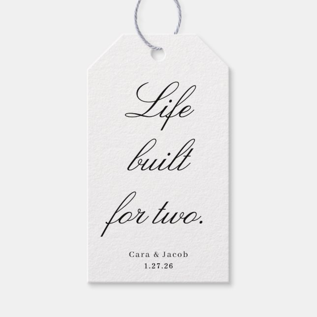 Wedding Centerpiece, Bridal Shower Decoration  Geschenkanhänger (Vorderseite)