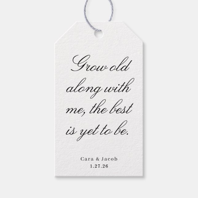 Wedding Centerpiece, Bridal Shower Decoration  Geschenkanhänger (Vorderseite)