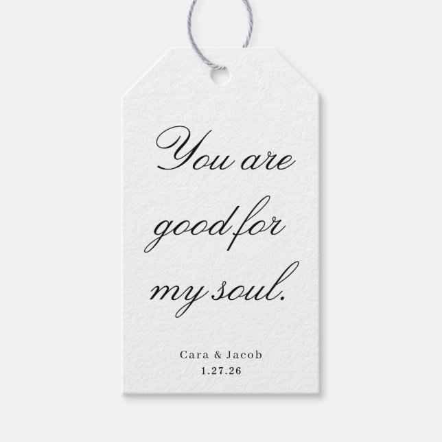 Wedding Centerpiece, Bridal Shower Decoration  Geschenkanhänger (Vorderseite)