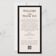 Wedding Ceremony or Reception Welcome