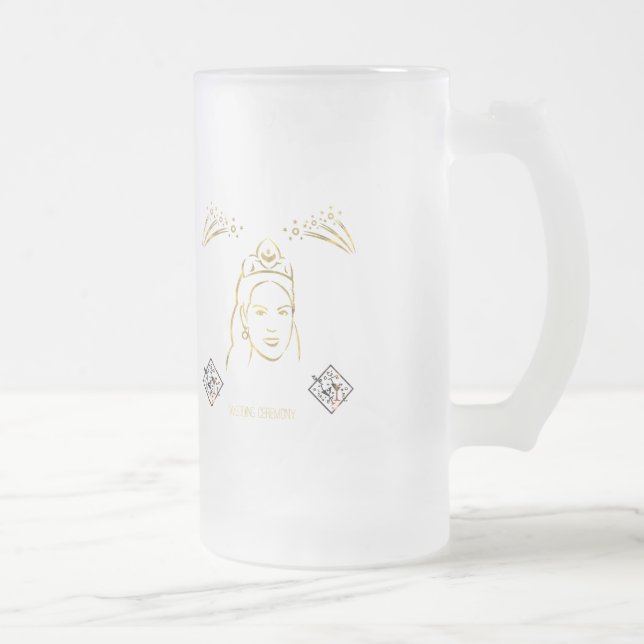 wedding ceremony style mattglas bierglas (Rechts)