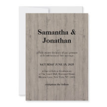 Wedding Classic Rustic Wood Plank Style