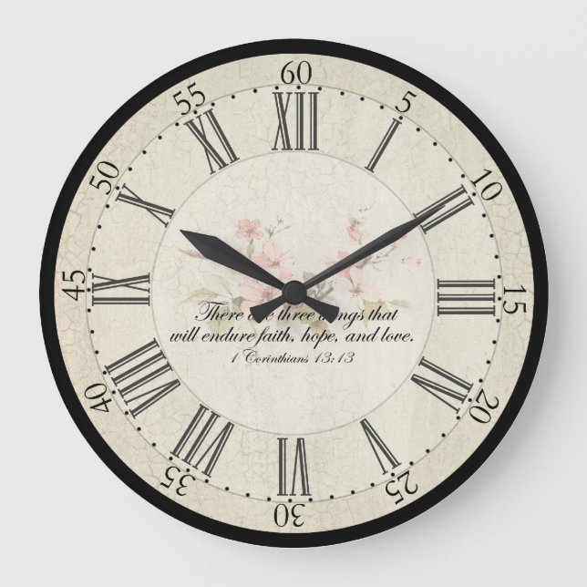 Wedding Clock Große Wanduhr (Vorderseite)