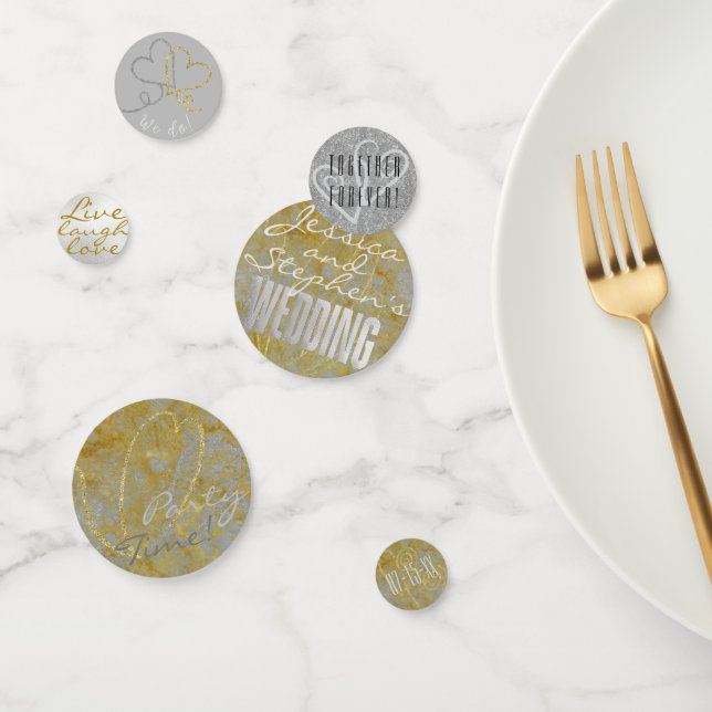 Wedding Confetti Silver Lining Confetti Konfetti (Gruppe)