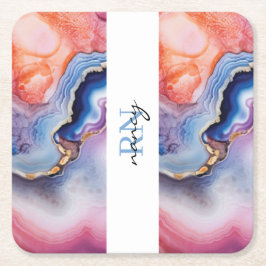 Wedding Couple Custom Foto Rechteckiger Pappuntersetzer