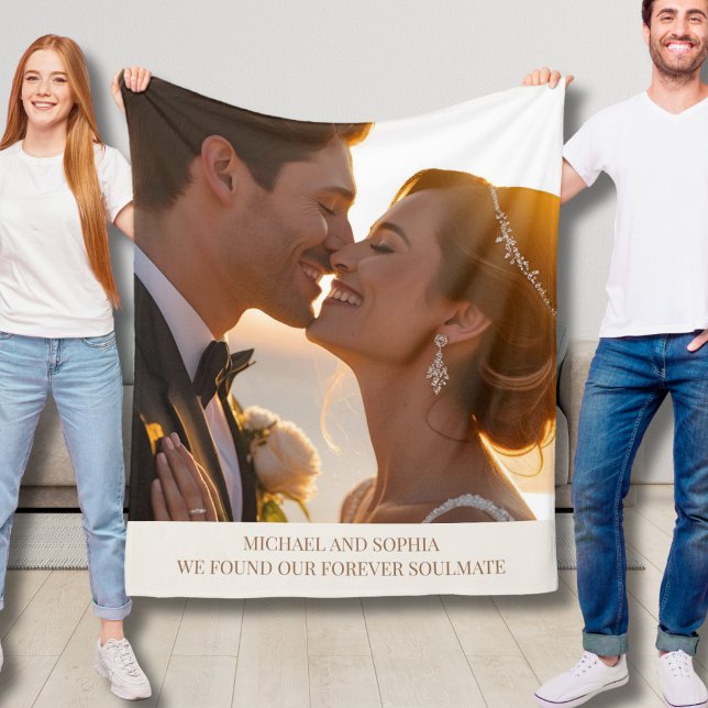 Wedding Couple Fleece Blanket Weihnachtsgeschenk I (Von Creator hochgeladen)