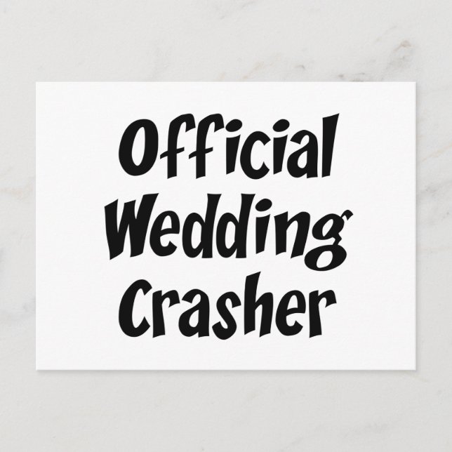 Wedding Crasher Postkarte (Vorderseite)