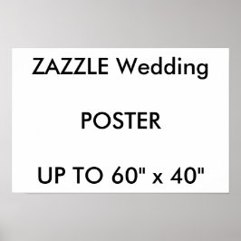 Wedding Custom 16.5" x11" Poster PREMIUM Landschaf
