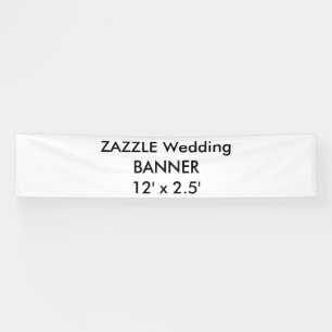 Wedding Custom Banner 12' x 2.5'