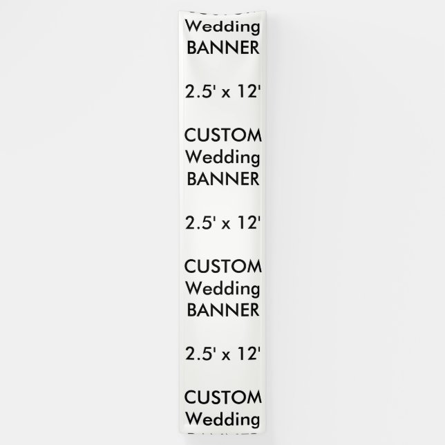 Wedding Custom Banner 2.5' x 12' (Vertikal)