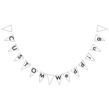 Wedding Custom Bunting Banner - Klassisches Dreiec