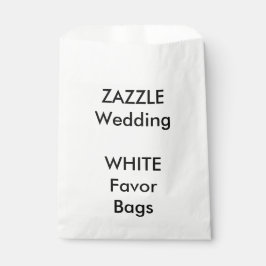 Wedding Custom WHITE Paper Bevorzugung Tasche Geschenktütchen