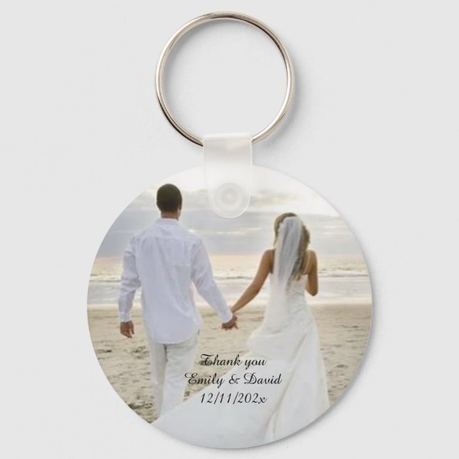 Wedding Danke, dass ihr Keyring Schlüsselanhänger (Vorderseite)