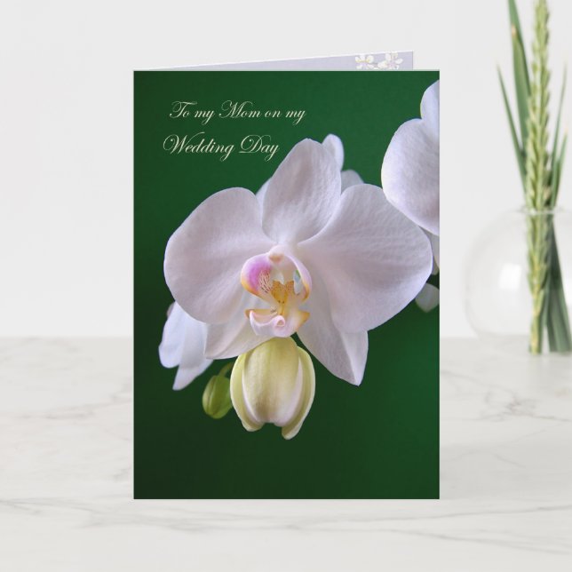 Wedding.Danke, dass ihr Mama Card mit Orchid Dankeskarte (Vorderseite)