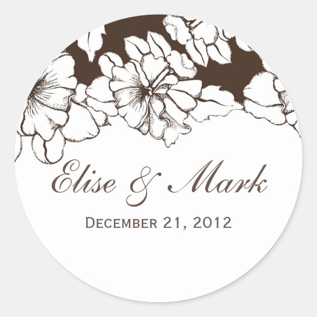 Wedding danken Ihnen Aufkleber (Vorderseite)