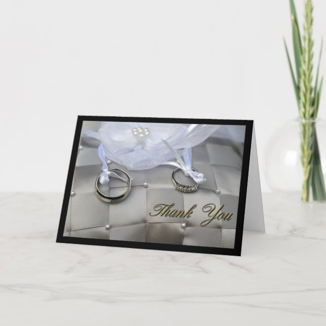 Wedding danken Ihnen Dankeskarte (Vorderseite)