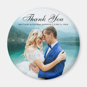 Wedding danken Ihnen moderner Foto-Magnet BT R Magnet