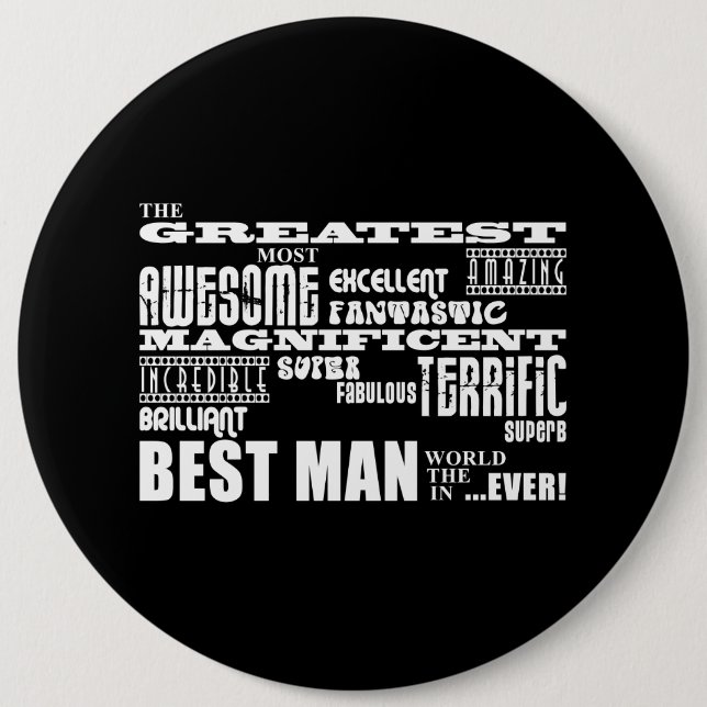 Wedding danken Ihnen Trauzeugen: Bestster Button (Vorderseite)