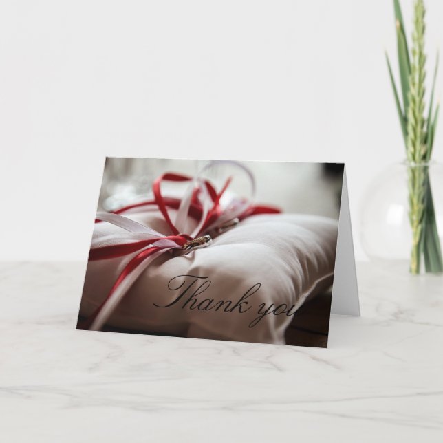 Wedding danken Ihnen zu kardieren Dankeskarte (Vorderseite)