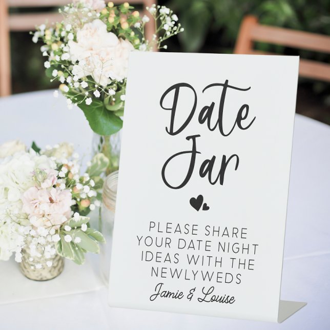 Wedding Date Jar Ideas Guestbook Alternative Sockelschild (Von Creator hochgeladen)