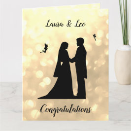 Wedding Day Fairy Sparkle Design Karte