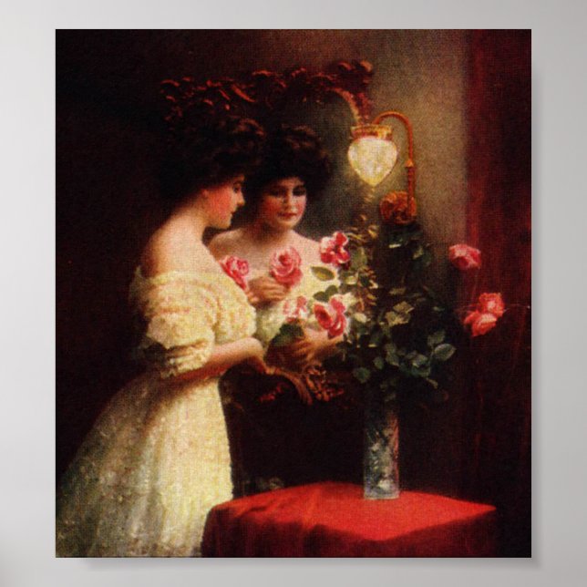 Wedding Day Victorian Lady Art Print Poster (Vorne)