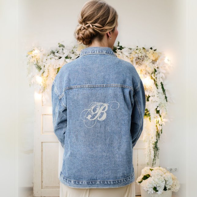 Wedding denim jackets, monogram denim jacket  jeansjacke (Von Creator hochgeladen)