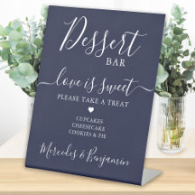 Wedding Dessert Bar Liebe ist Sweet Custom Navy Bl