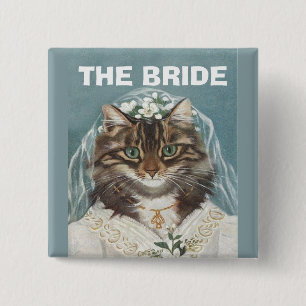 Wedding, die Braut, Junggeselinnen-Abschied, Button