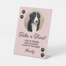 Wedding Dog Biscuit Bar Photo Sockelschild