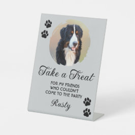 Wedding Dog Biscuit Bar Photo Sockelschild