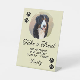 Wedding Dog Biscuit Bar Photo Sockelschild