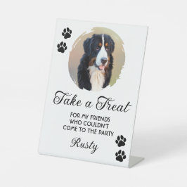 Wedding Dog Biscuit Bar Photo Sockelschild