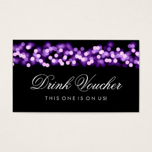 Wedding Drink Gutschein Lila Hollywood Glam
