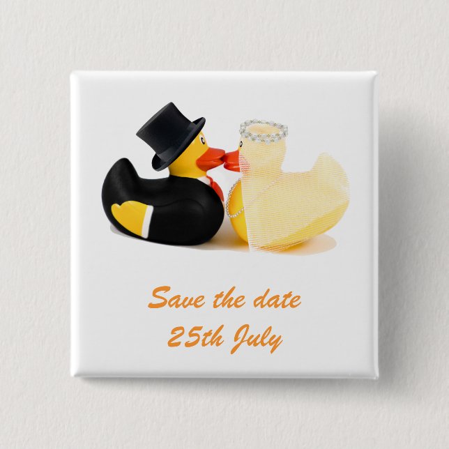 Wedding Ducks 2. Badge Button (Vorderseite)