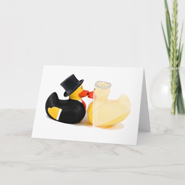 Wedding ducks 2 karte (Vorderseite)