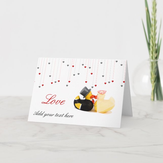 Wedding ducks karte (Vorderseite)