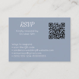 Wedding Dusty Blue UAWG Online QR Code Foto Begleitkarte